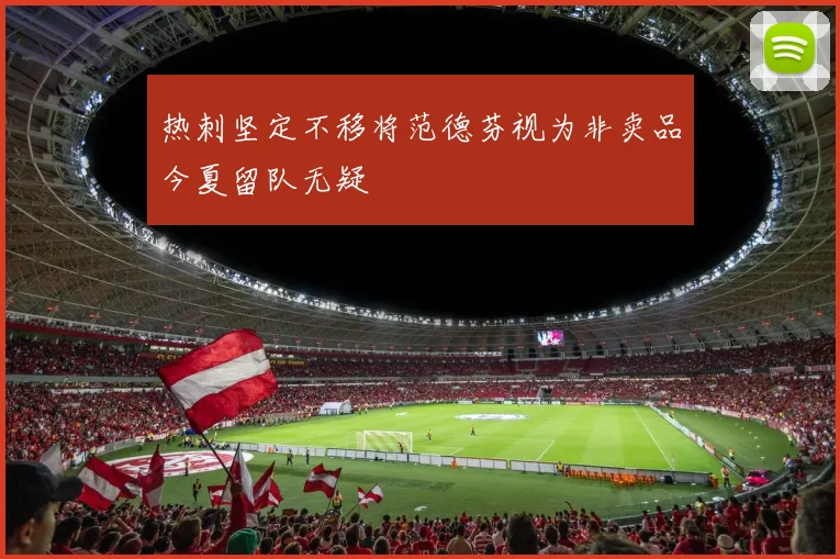 热刺坚定不移将范德芬视为非卖品今夏留队无疑